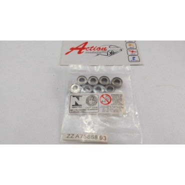 KIT ROLAMENTOS DAS MANGAS 5X11X4MM AUTOMODELO XSARA MONSTER SALVAT FASCICULO 93 ZZ A75868 93